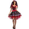 Masquerade Skull Ghost Bride Halloween Costume Cospay Drag Vampire Dress