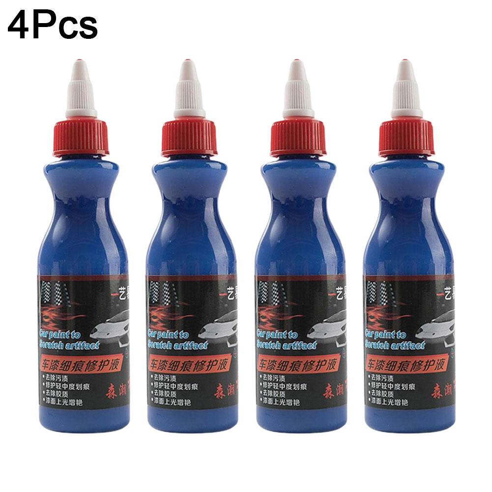 Car Scratch Repair Fluid 2/4pcs Car Scratch Eraser Scratch Repair Decontamination Polishing Waterproof Car Repair Supplies