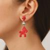Fashion Jewelry Chinese Style Pony Earrings Heart Star Horse Drop Earrings  For Girl