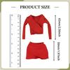 1:6 Female Crop Tops Action Figure Clothes Fashion Handmade Cosplay Long Sleeve Top for 12''