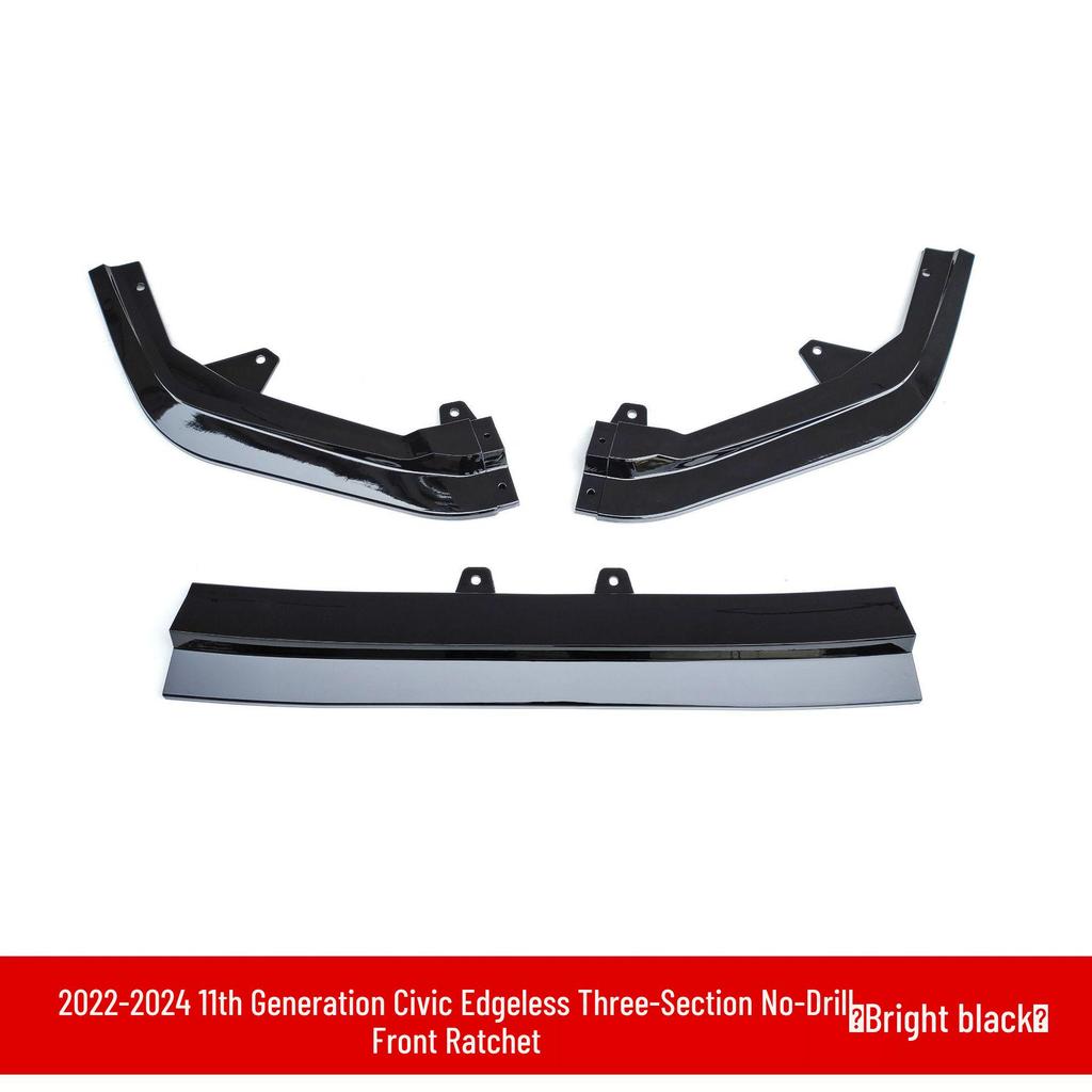 Honda Civic 2022 11th Gen: Upgraded Front Splitter, Rear Wing, Frameless Front Lip, Body Kit, & Rear Lip.