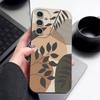 Abstract Geometry Style Case For Samsung S26 S25 S24 Ultra S23 S22 S21 FE A15 A16 A17 A35 A36 A37 A54 A55 A56 A57 5G Leather Texture Soft Cover