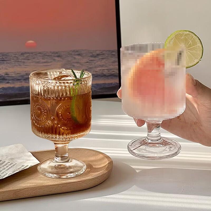 Shangqi Textured Glass Multi-Use Stemmed Goblet