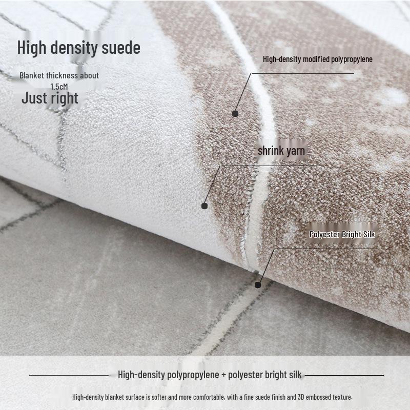 Modern Minimalist Abstract Light Luxury Rug for Living Room, Study, or Bedroom