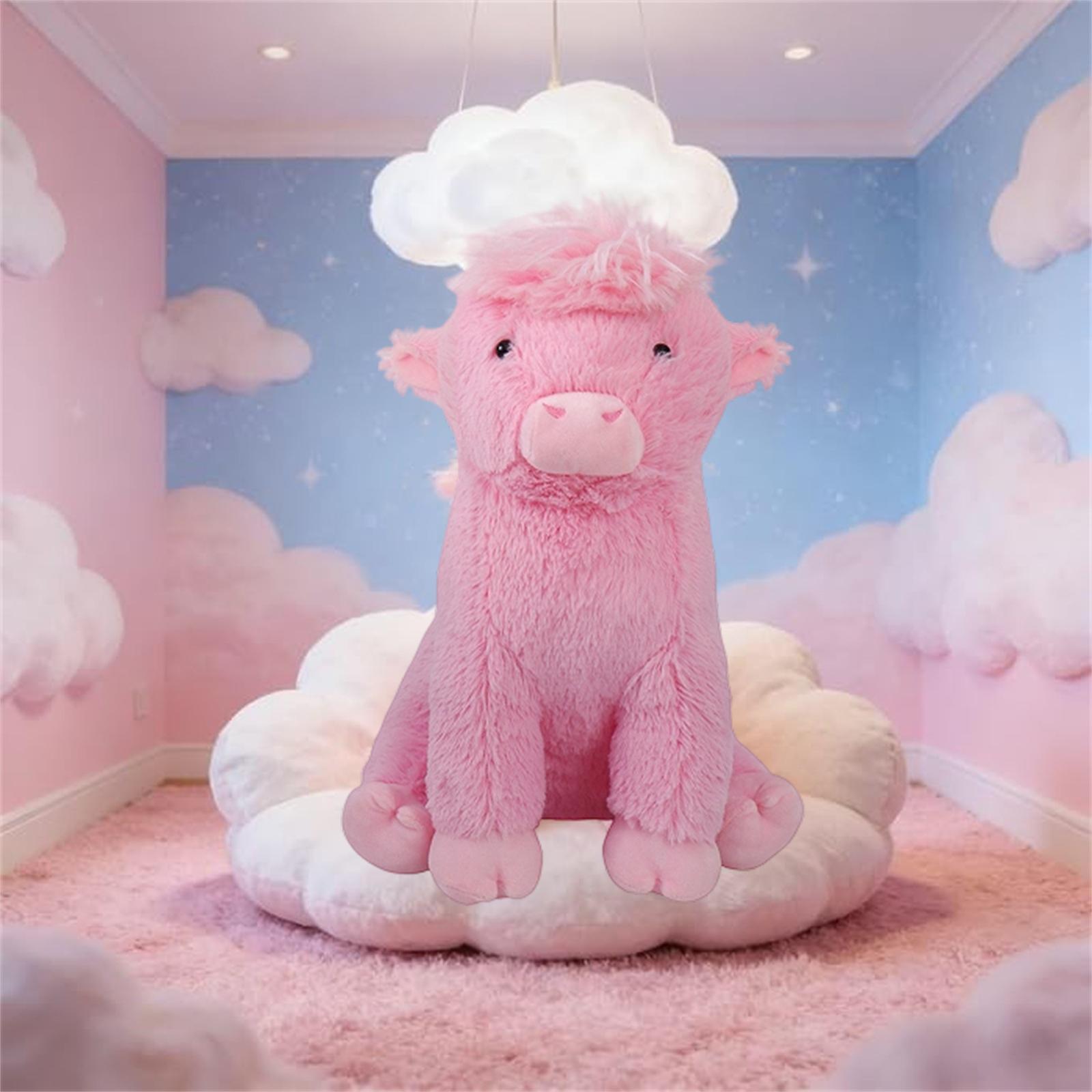 Cow Stuffed Animal, Cute Plushies  Cow Gifts, Realistic Cows Plush , Peluches Toys Decor One Size