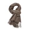 Cotton Solid Color Scarf for Women Winter Warm Wool Cashmere Scarf Autumn and Winter Women's Shawl Scarf Korean Style Atmosphere
