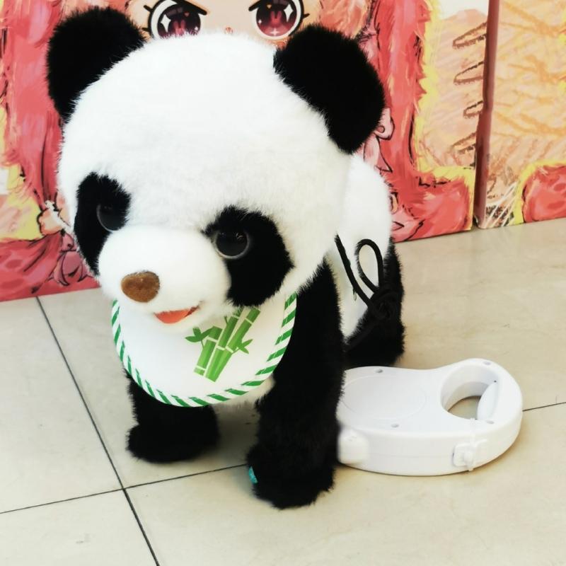 USB Rechargeable Interactives Robotic Pet With Touch Activated Motion And Sound Soft Plushes Design For Home Use