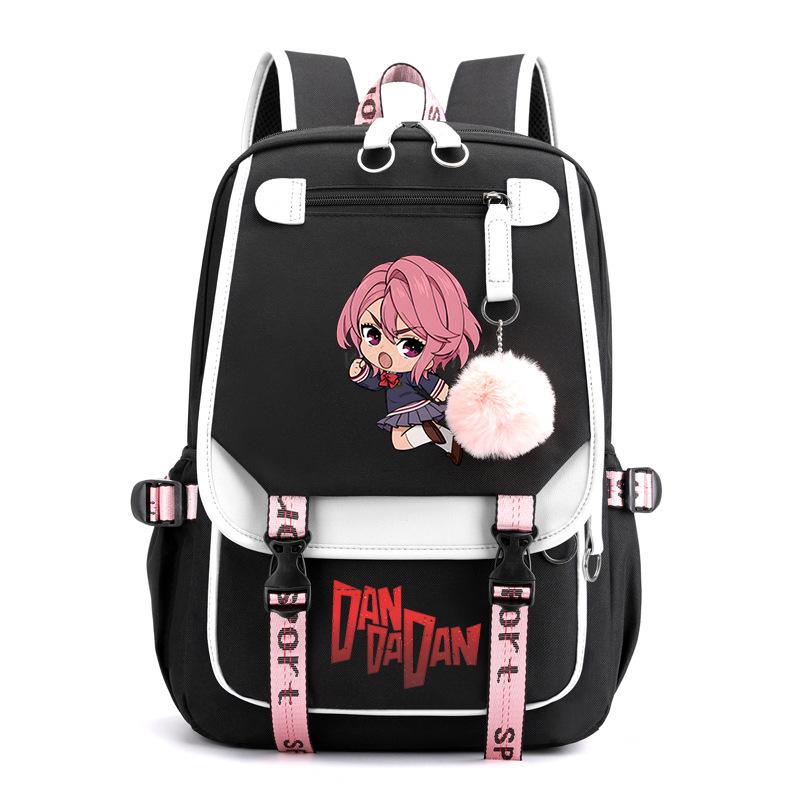 Bold Party Dandadan Surrounding Anime School Bag Fashion Male Female Versatile Elementary and Secondary School Student Lightweight Backpack