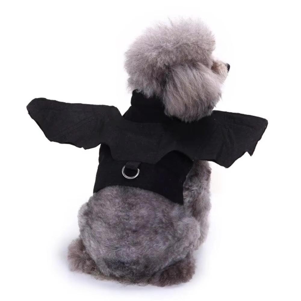 Adjustable Harness Cat Costume Black Dog Costume Cute Bat Wings Costume for Cats and Small Dogs