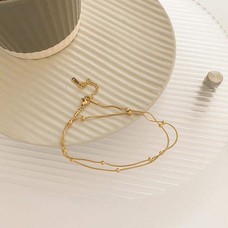 1PC Snake Bone Chain Bead Jewelry, Light Luxury and High-end Commuting Versatile Neck Chain, A Must for Spring and Summer Wear