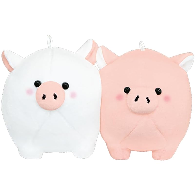 

[Cracks] key ring Nikonui Nikonui set of 2 matching Plump cheeks stick together with magnets pig stuffed toy 115966