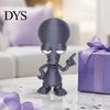3D Printed Statue Alien Ornament, Funny Figurine, Collectible Big Head Gift for Sci-fi Fans Desk Shelf Decor, Lovers PLA Plastic