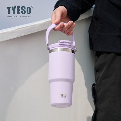 Tyeso Coffee Cup Cold and Hot Double-layer Vacuum Insulated Cup 304 Stainless Steel Tumbler Thermo Water Bottle Car Travel Mug