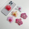 Acrylic Phone Grip Universal Orchid Smartphone Support Folding Flower Phone Holder Grip Vintage Stand for Iphone Huawei