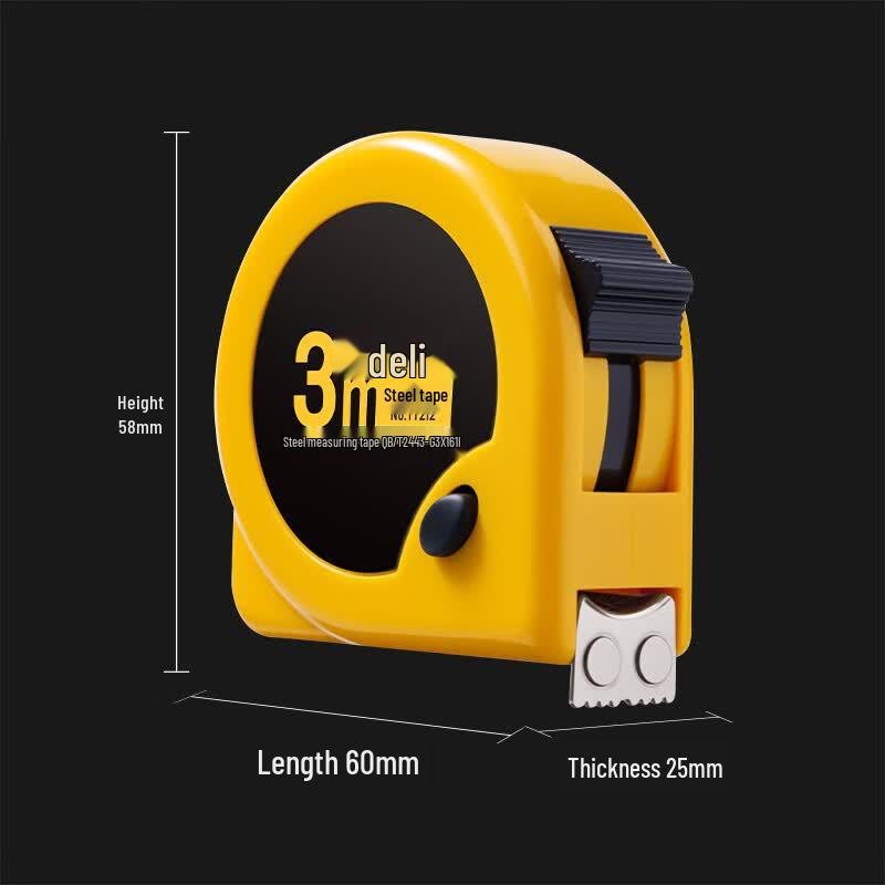 Deli Magnetic Locking Steel Tape Measure