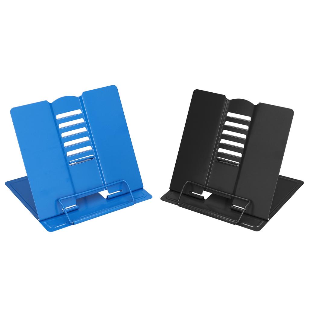 Book Stand 6 Speeds Adjustable Portable Metal Books Holder for Books Documents Reading Tablets Watch