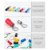 100Pcs RV2-3.2/4/5/6/8/10  Ring Insulated Wire Connector Electrical Crimp Terminal Cable Wire Connector AWG 22-16