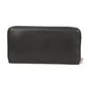 Used 12695 Zip Around Wallet 109N54.F13 7940 White Smooth Calfskin Zip Around Anagram Embossed Black Unisex from Japan
