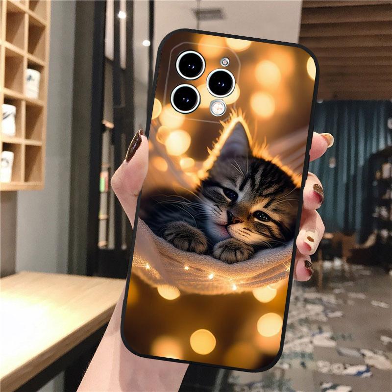 Cute baby kitten Cat Phone Case For iphone 17 Pro Max Air 16 15 14 13 Pro Max 15 16 Pro 15Plus Shell