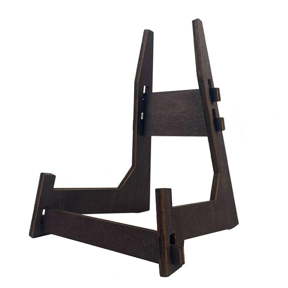 4.5/6/8inch Art Display Stand Anti-Slip Wooden Picture Frame Stand Vintage Multi-purpose Book Display Stand Picture Frame