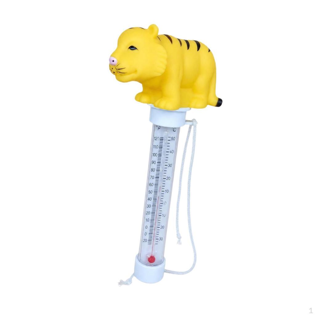Temperature Gauge with Analog Cartoon Animals, Suitable for Fishing Ponds.