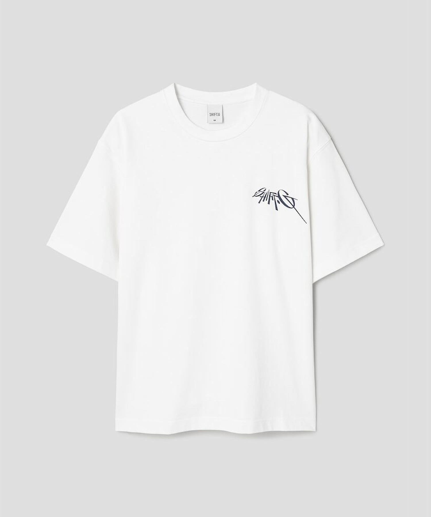 Сдвиг G Сдвиг Графическая Круглая Футболка Белая White/100
