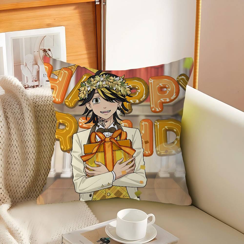 Anime Hanemiya Kazutora Pillow Gift Home Office Decoration Bedroom Sofa Car Cushion Cover Case 45x45