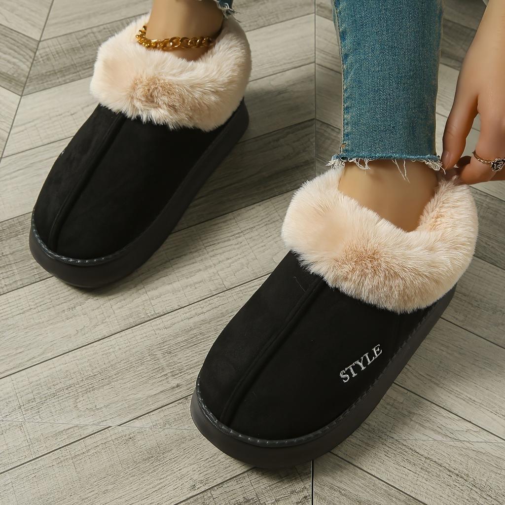 Men's and Women's Home Shoes, Fashionable, Comfortable, Non Slip, Thick Soled, Warm and Cold Resistant, Thick and Warm Short Boots for Wearing Outside