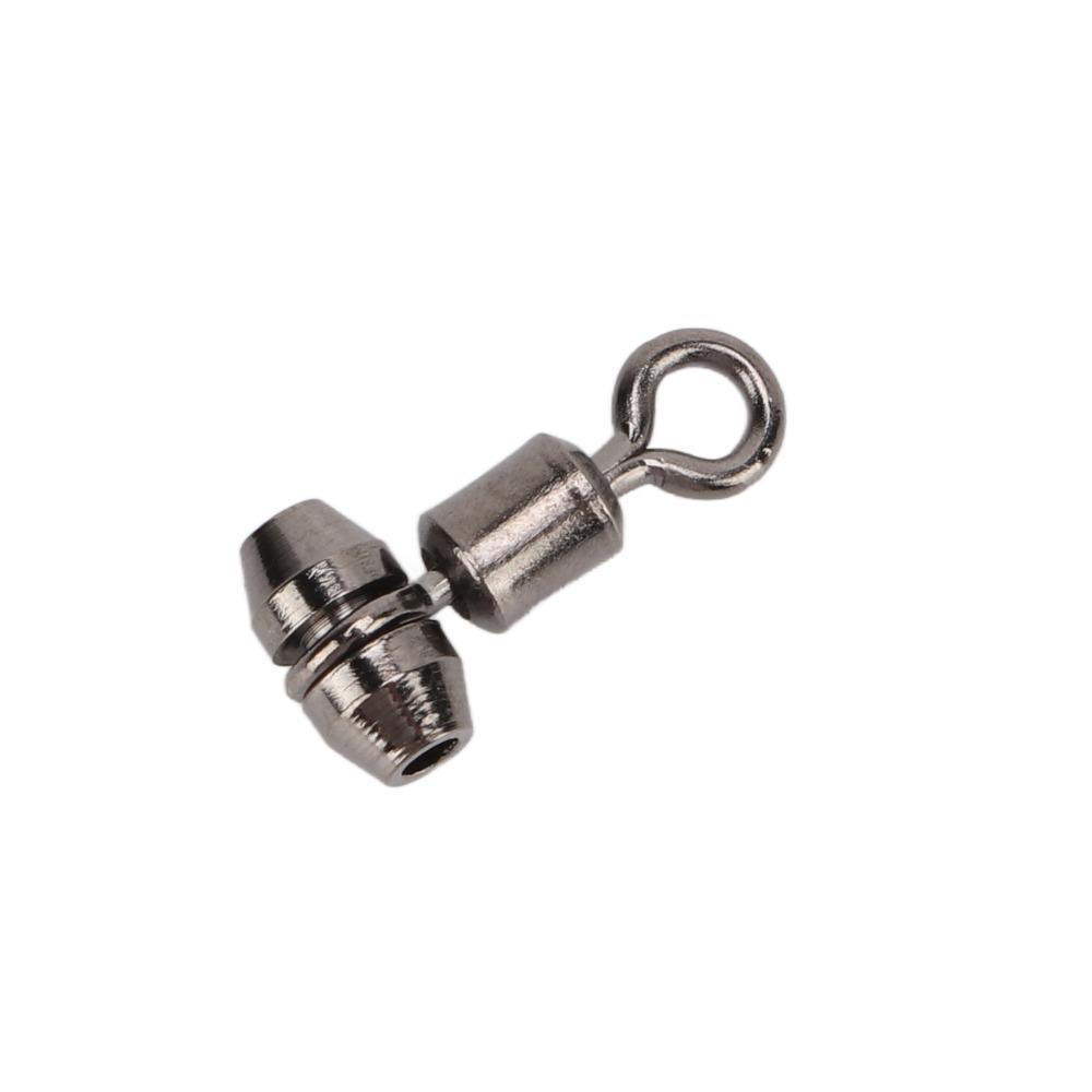 10pcs T Turn Fishing Connectors Mental Fishing Rolling Swivel Triple Swivel  Cross Line Fishing