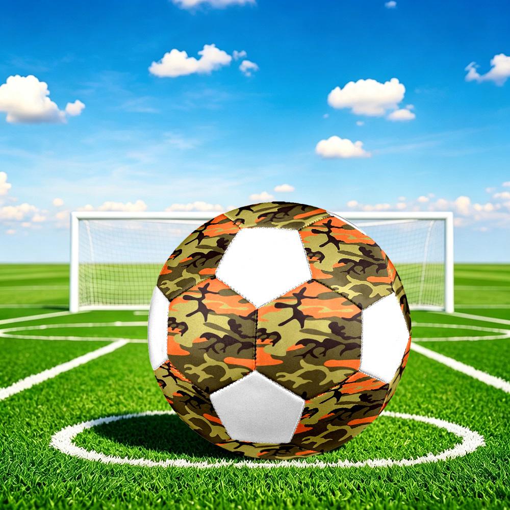 1pc Camouflage Lightweight PVC Training Soccer Ball, Size 5, Suitable for Indoor and Outdoor TrainingGift y6037