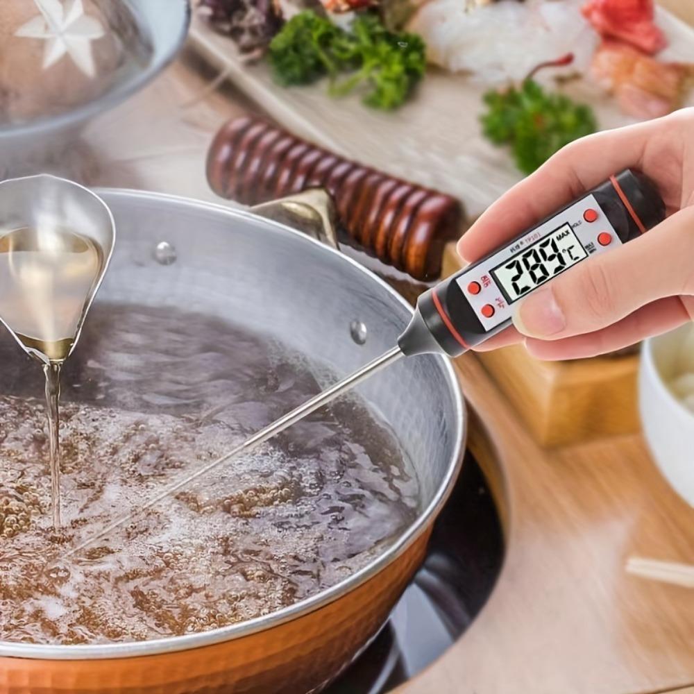 1pc, Kitchen Food Thermometer, Food Pen Probe Thermometer, Instant Reading Meat Thermometer, Visual Thermometer