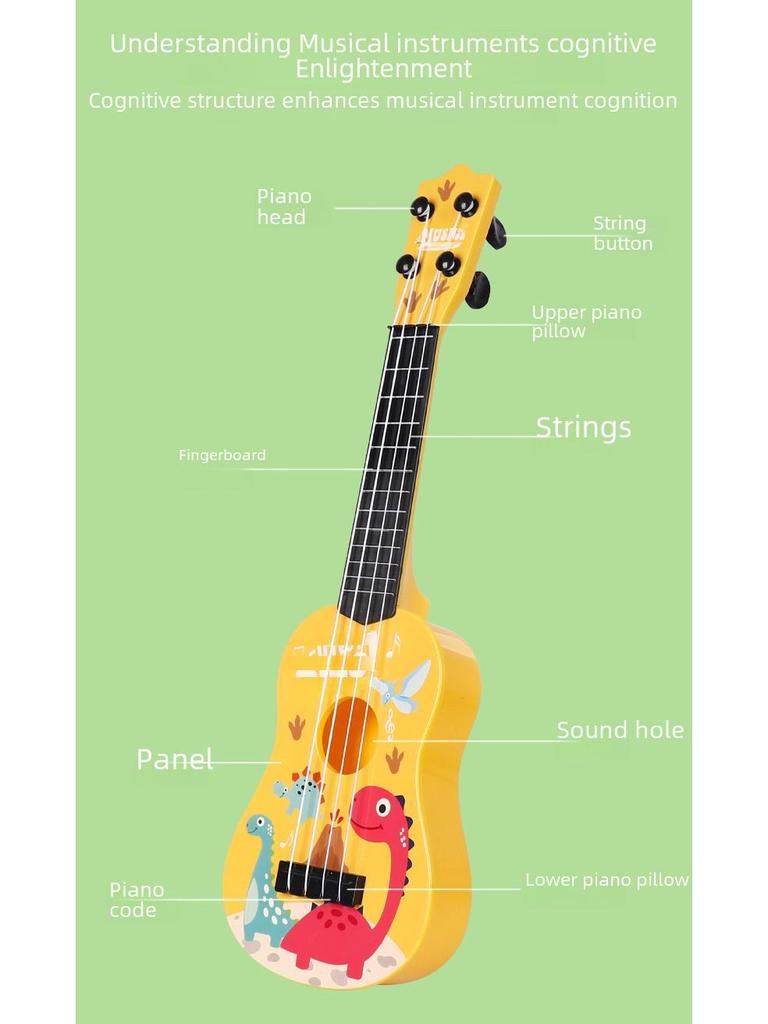 Child's Mini Toy Guitar - Playable Simulation Ukulele Instrument