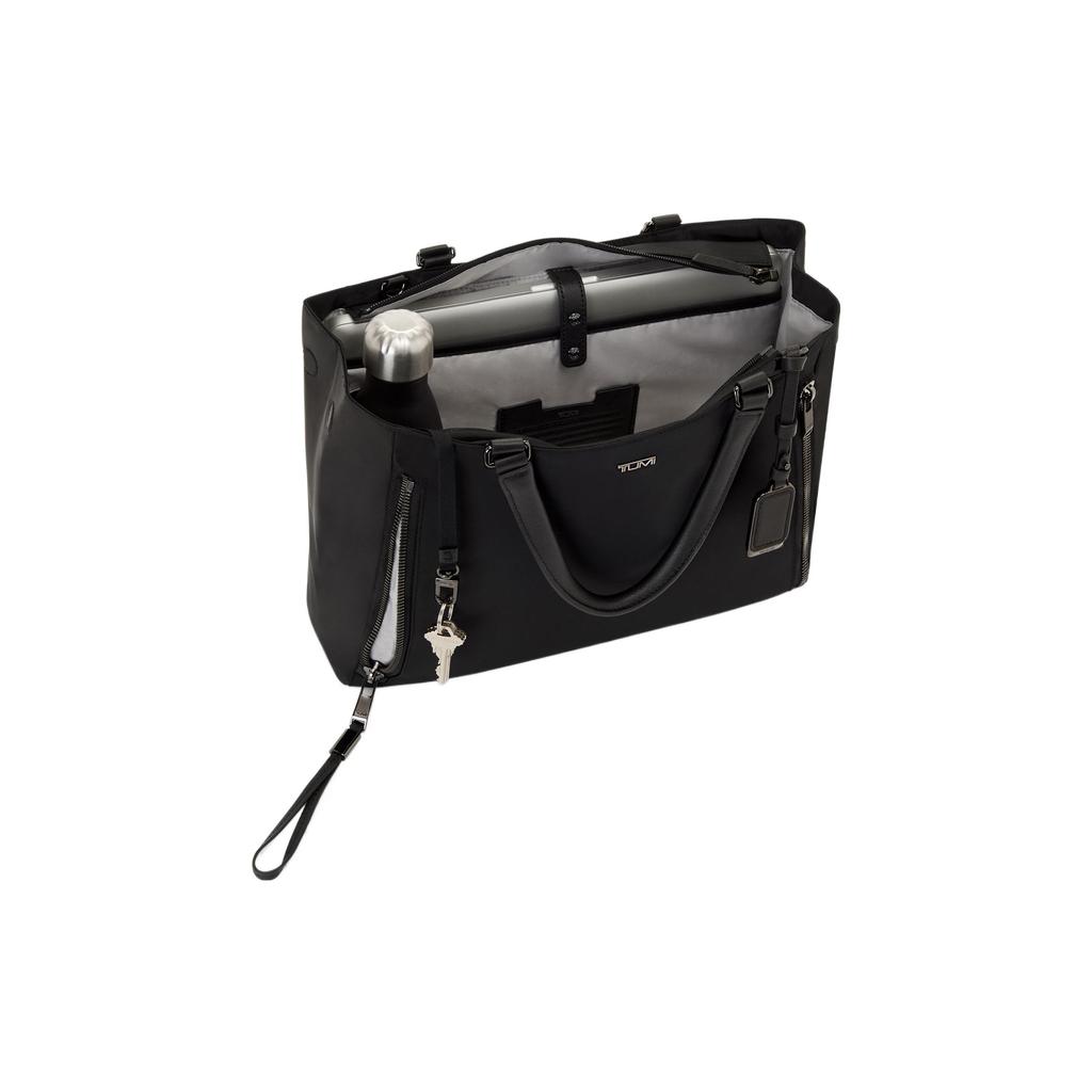 New TUMI Nylon Tote Bag, Shopping Bag, Shoulder Bag, Handbag Medium Size Women's Black 146571T522