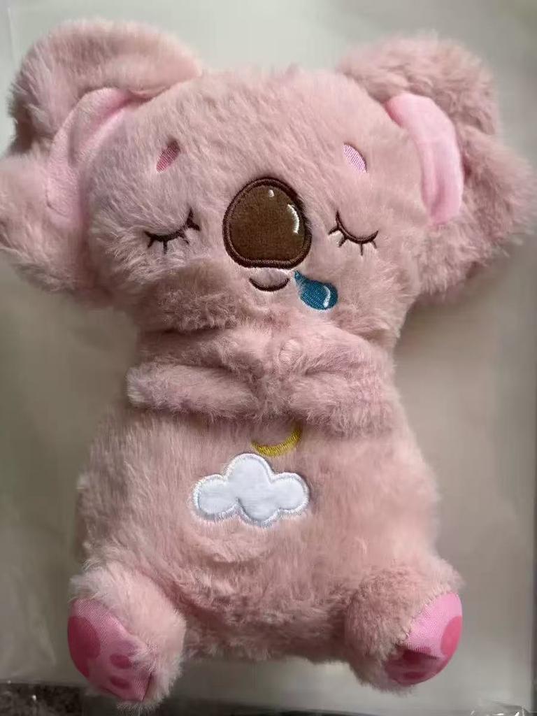 Breathing Koala With Light Sound Baby Sleep And Playmate Koala Musical Stuffed Plush Toy Newborn Sensory Comfortable Baby Gifts
