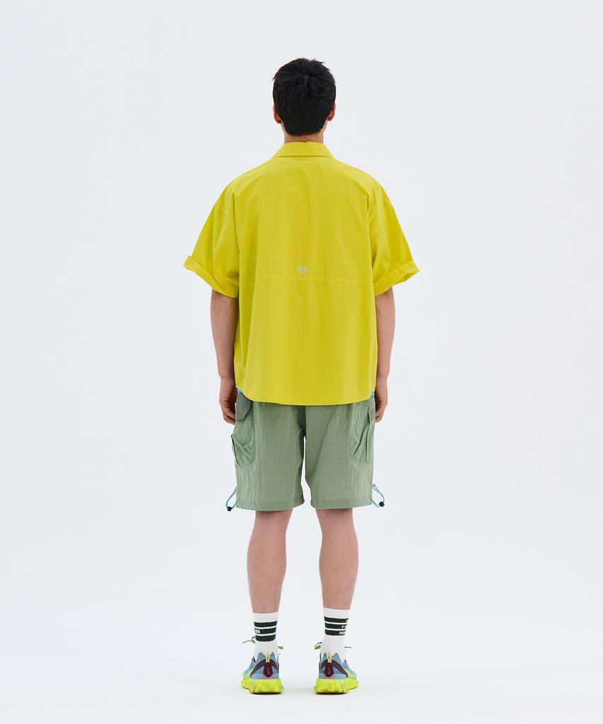 Nontaib Mesh Twin Cargo S/S Shirts (Yellow)