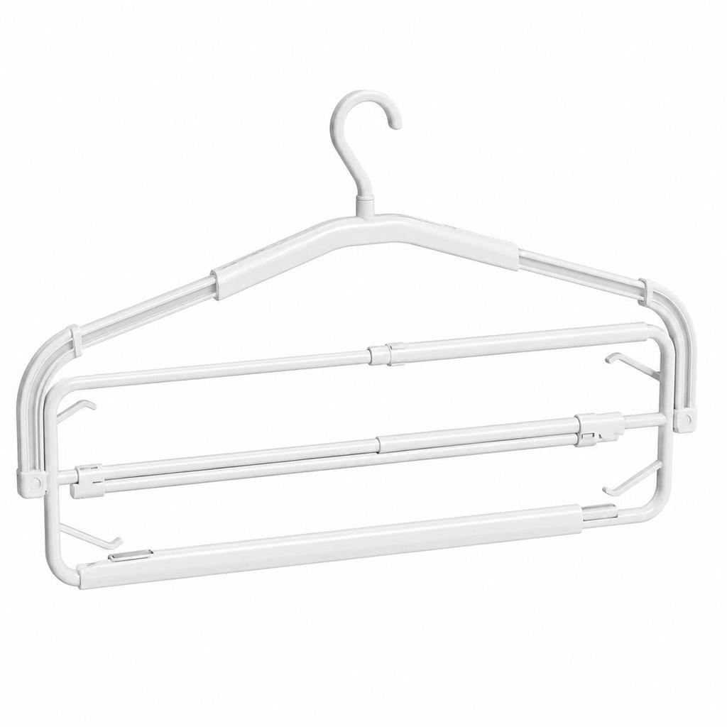 Retractable 3D Clothes Drying Rack - Space-saving, Non-slip Hanger for Sheets and Towels