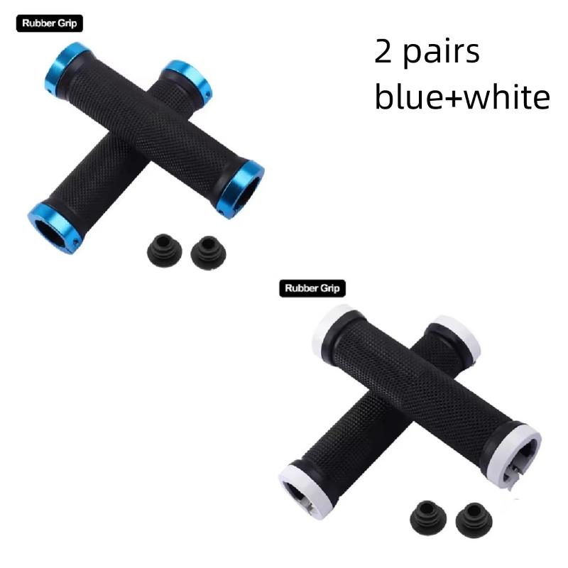 Bicycle Grips BMX Bike Handbar Grips Rubber Bilateral Lock Mountain MTB Bikes Handlebar Grips Non-slip Cycling Bike Accessories