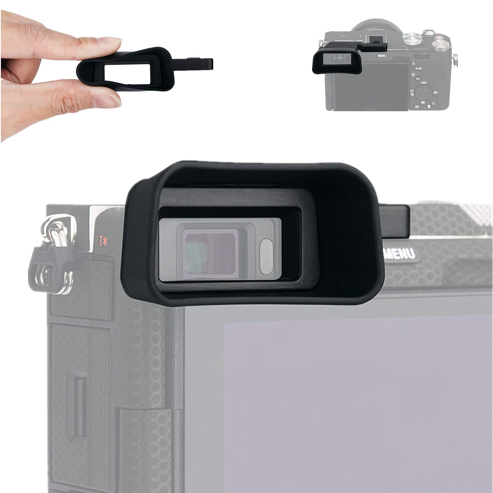 

Eyecup Extension Eyepiece Eyecup Compatible with Sony A7C Camera Viewfinder Protection