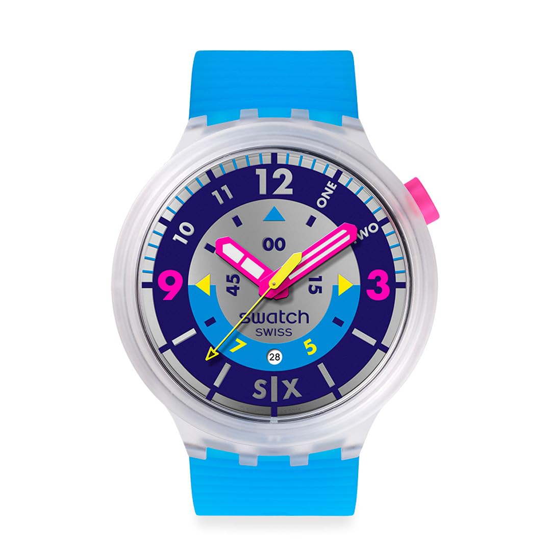 

Swatch NEON HIELO SB01K400 Синие наручные часы