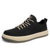 Fashion Men's Canvas Shoes Low-top Sports and Leisure Single Shoes Canvas Shoes Simple Solid Color Outdoor Men's Casual Shoes