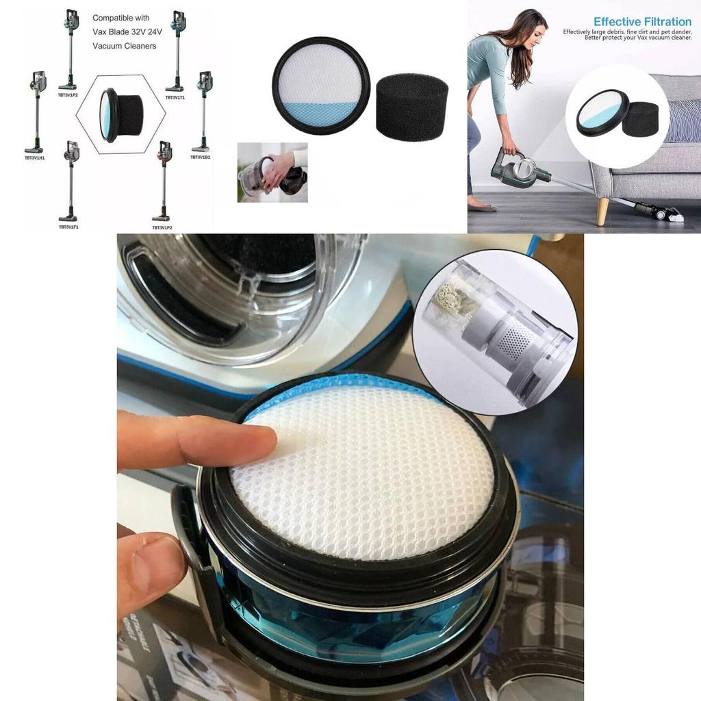High-quality Black Filter Cotton For Vax Vacuum Cleaners Tbt3v1p1 Tbt3v1b2 Tbt3v1f1