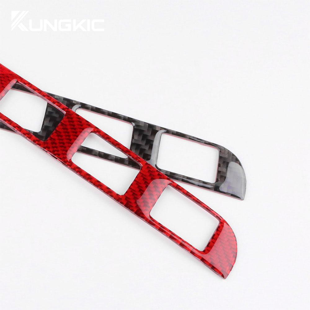Real Soft Carbon Fiber Sticker For Porsche Cayenne 2003 2004 2005 2006 2007 2008 2009 2010 Center Console Interior Accessories