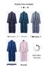 Unisex Flannel Bathrobe: Fleece Lined, Thickened, Plus Size, Autumn/Winter