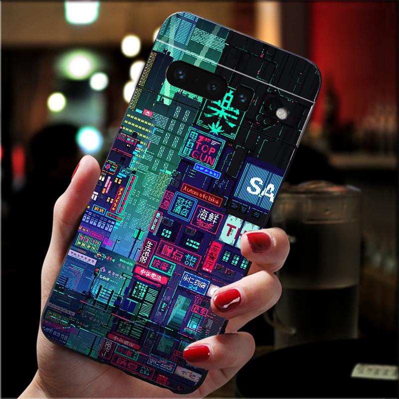 

Phone Case For Google Pixel 10 9 Pro XL 9A 8 7 6 Pro Pixel 8A 7A 6A Pixel 8 7 6 5 Japan Korea City Breaks Travel Art Google Pixel 8