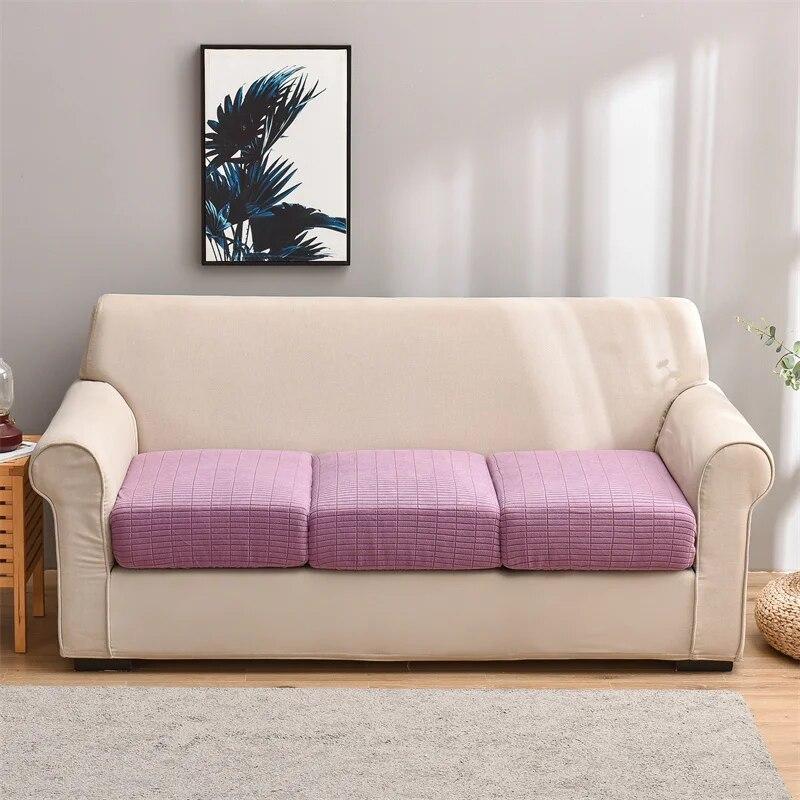 1PC Jacquard Sofa Seat Cushion Cover L-shaped Sofa Slipcover For Living Room Combination Chaise Furniture Protector Home Decor