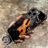 Violin Music Soft Phone Case For iPhone 15 16 17 Air 14 Pro Max 16E Plus 13 12 Mini Plating Anti-Fall Fundas