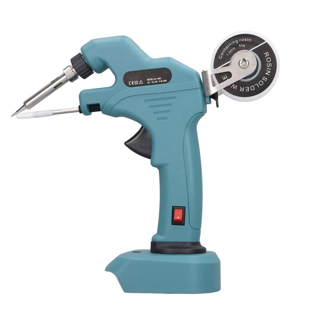 Kabelloses Lötkolben 30W Schnellheiz Lötpistole Werkzeugset Kit mit 50g 1,0mm Lötzinn-Draht