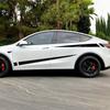 Car Door Side Skirt Stripes Stickers Racing Style for Tesla Model Y Accessories Decoration Vinyl DIY Decals(1Pair)