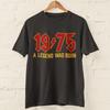 ZX Tee 50th Birthday T Shirt 2025 1975 A Legend Was Born Retro Heavy Metal Rock Music Style Fiftieth Gifts for Him Personality Tops