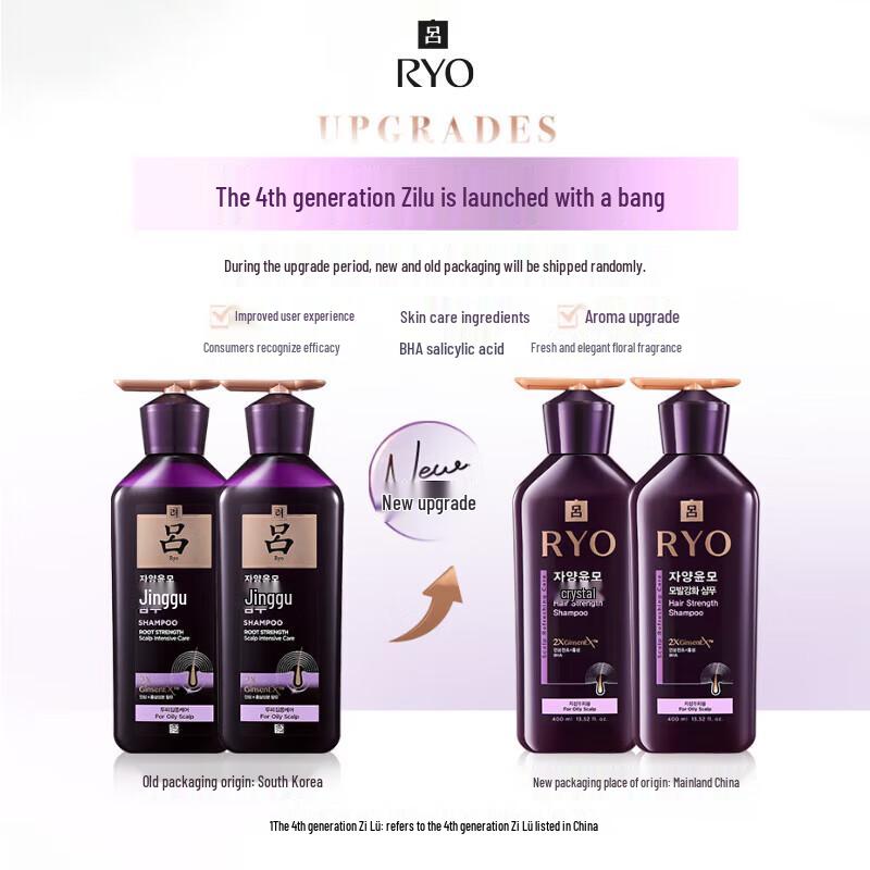 Ryo Purple Oil Control & Volumizing Anti-Breakage Shampoo